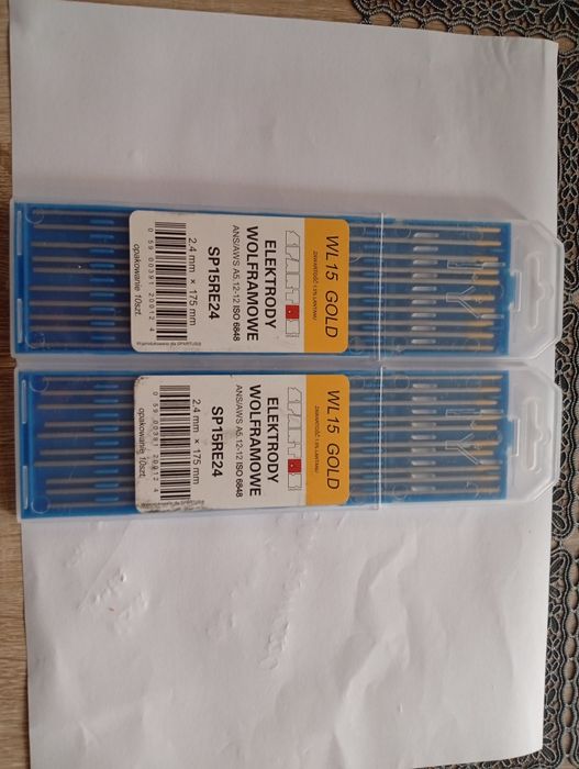 Elektrody wolframowe złote 2.4mm