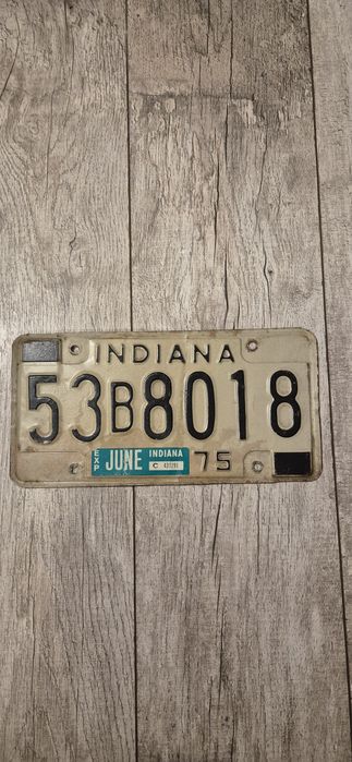 Tablica rejestracyjna USA Indiana