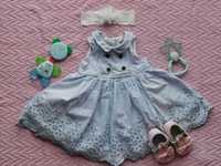 Sukienka sukieneczka niemowlęca rozmiar 3-6 miesięcy 68
