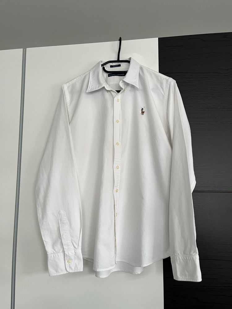 Biała koszula polo ralph lauren