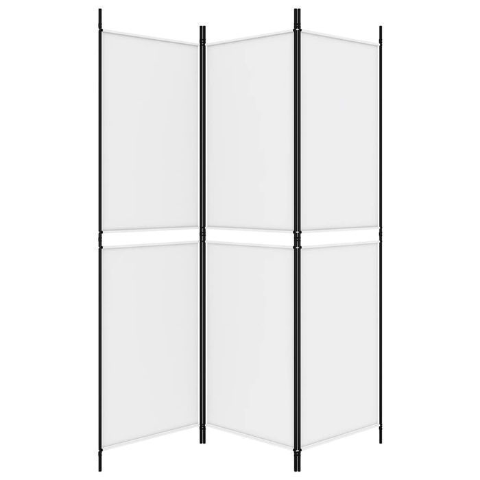 Parawan 3-panelowy, biały, 150 x 180 cm, tkanina