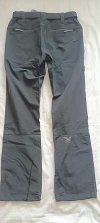 Salewa spodnie z paskiem, Dura stretch, softshell. XS, Czarne