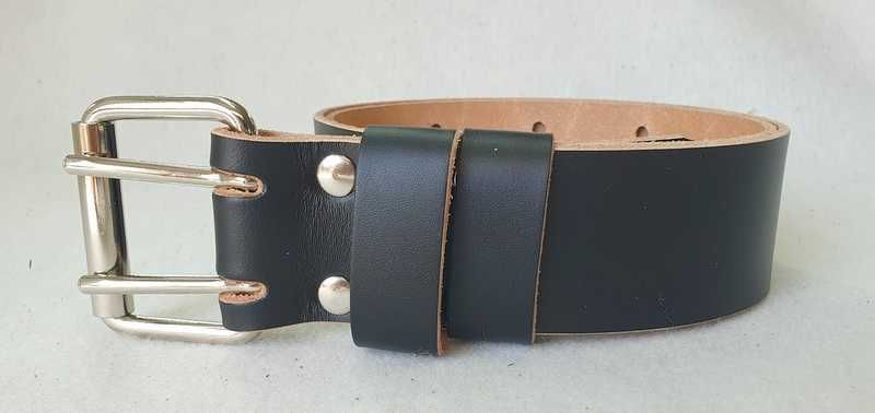 Wojskowy Pas Szeregowca R2 Skóra Naturalna 135 - Podwójna Sprzączka