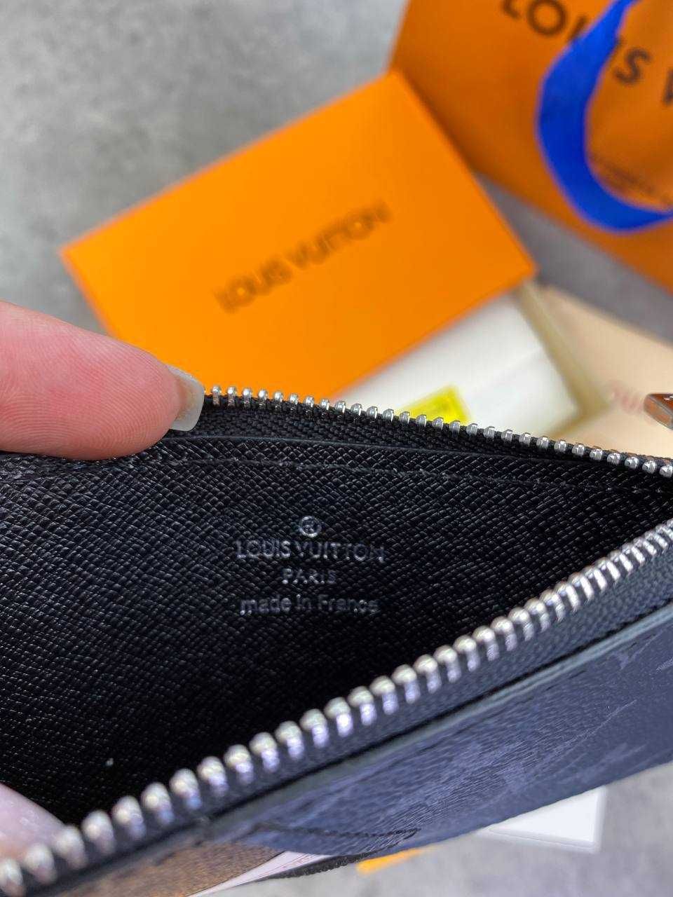 Кардхолдер Луи Виттон черный кошелек Louis Vuitton картхолдер LV