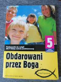 Książka do religii  kl. 5 obdarowani przez Boga