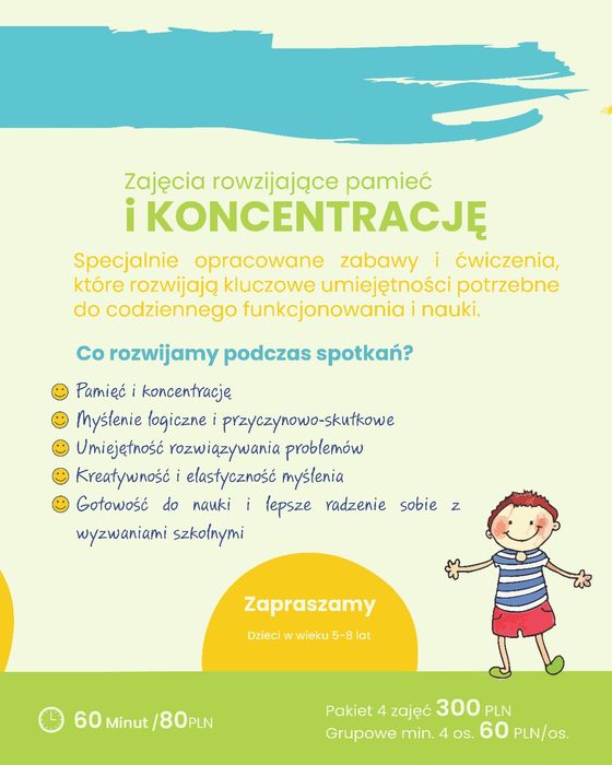Zajęcia rozwijające pamięć i koncentrację