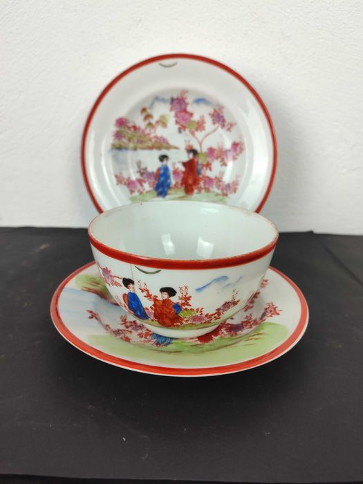Conjunto Tigela pires e prato da Vista Alegre