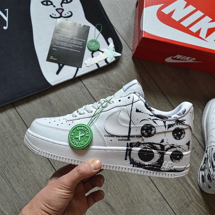 Мужские кроссовки Nike Air Force 1 Low х Comme des Garçons Supreme