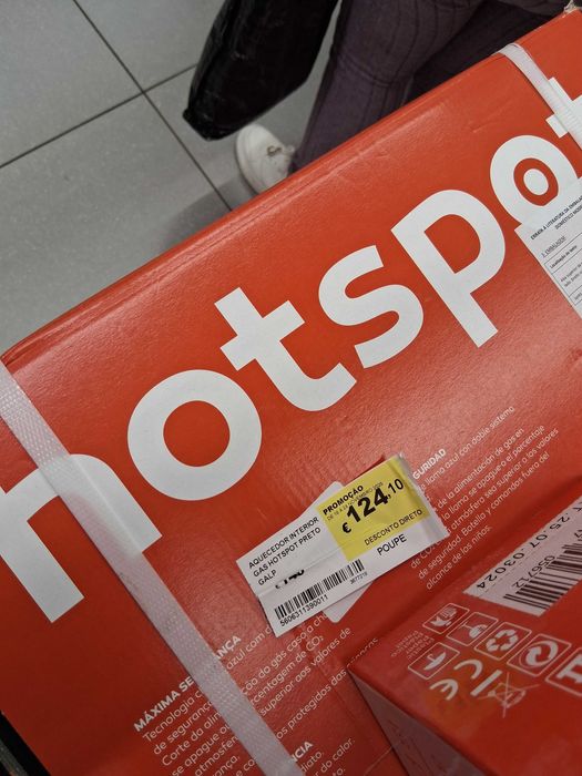 Aquecedor com bilha de gas