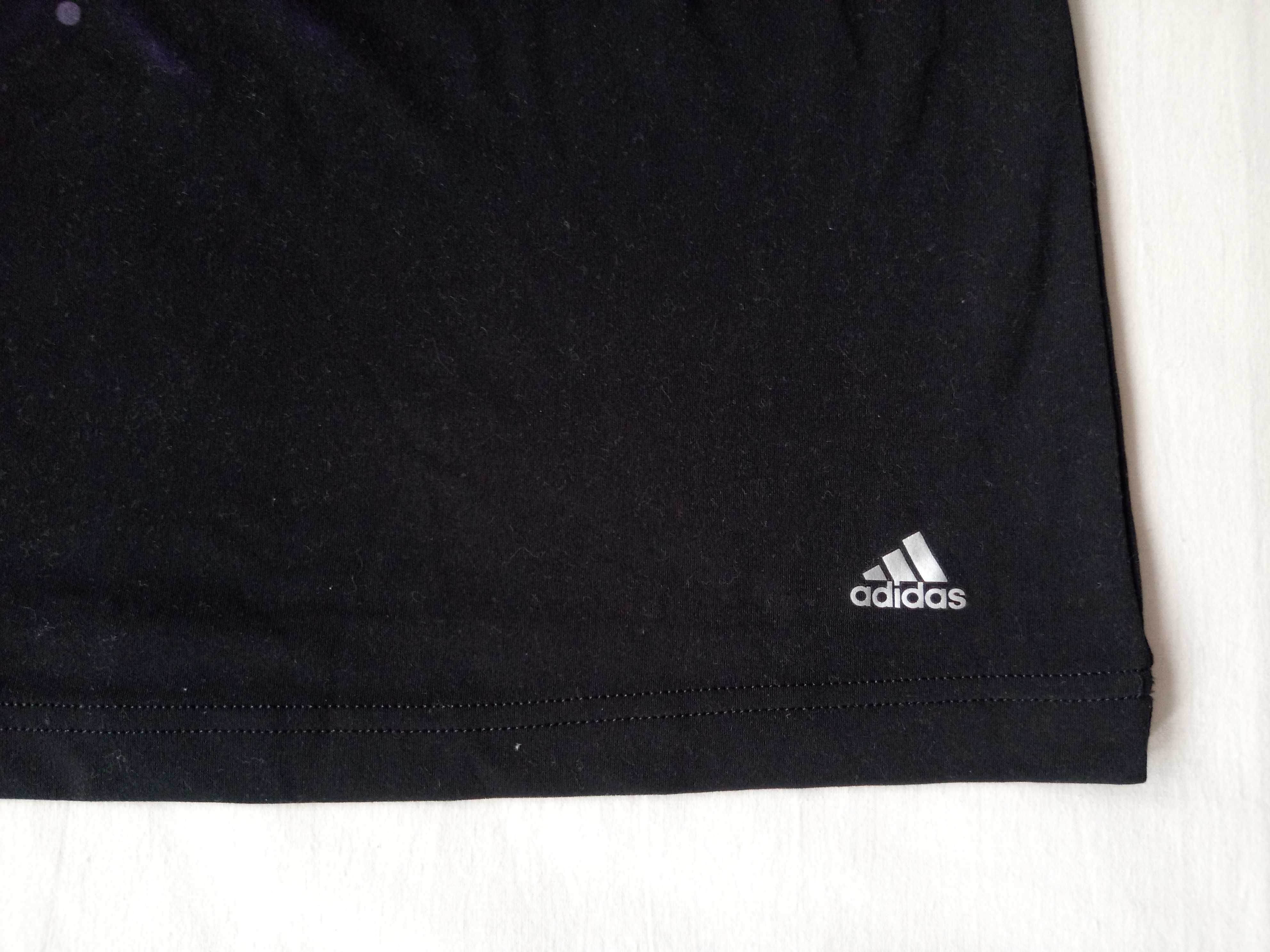 Koszulka top ADIDAS Climalite, czarno-foilet bokserka damska 40/42 L/M