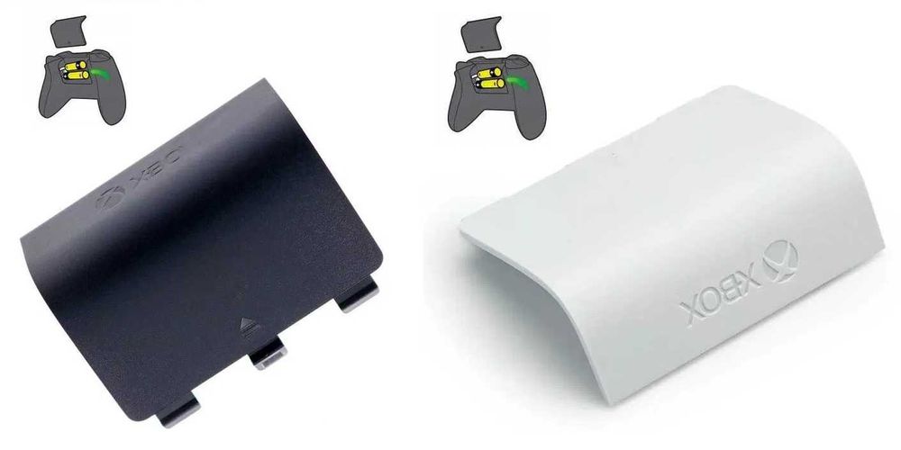 2 x Oryginalna klapka baterii do pada Xbox Series * Czarna i Biała
