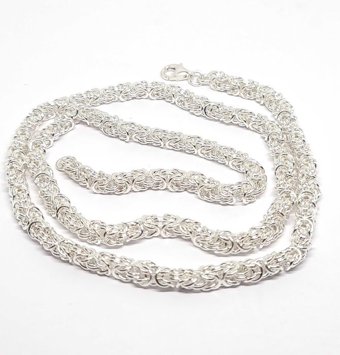 Łańcuszek Srebro 925 splot KRÓLEWSKI 58 cm