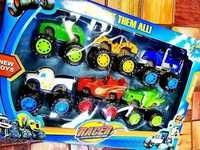 Super Zestaw Autka i blaze i megamaszyny komplet autek z bajki zabawki
