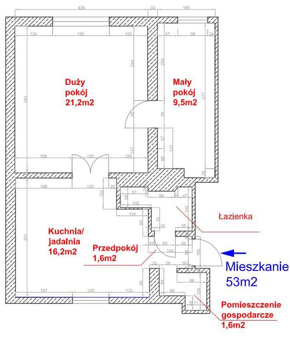 2-pokojowe mieszkanie 53 m² –ul. Łużycka, Kraków. Bezpośrednio,Parking