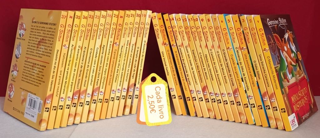 100 livros Geronimo Stilton- NOVOS para oferecer -Portes grátis-Parte