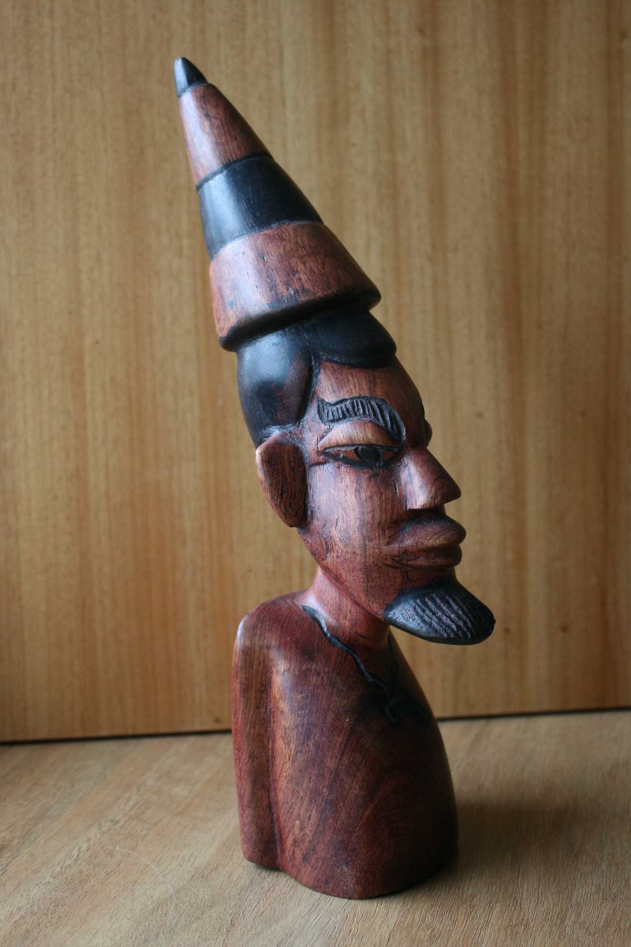 Arte africana – Escultura/busto em madeira - África (inclui envio)
