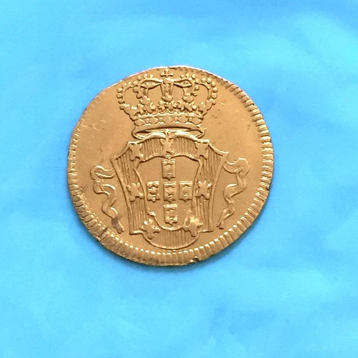 meio escudo 1723 (Lisboa) - D. João V - ouro