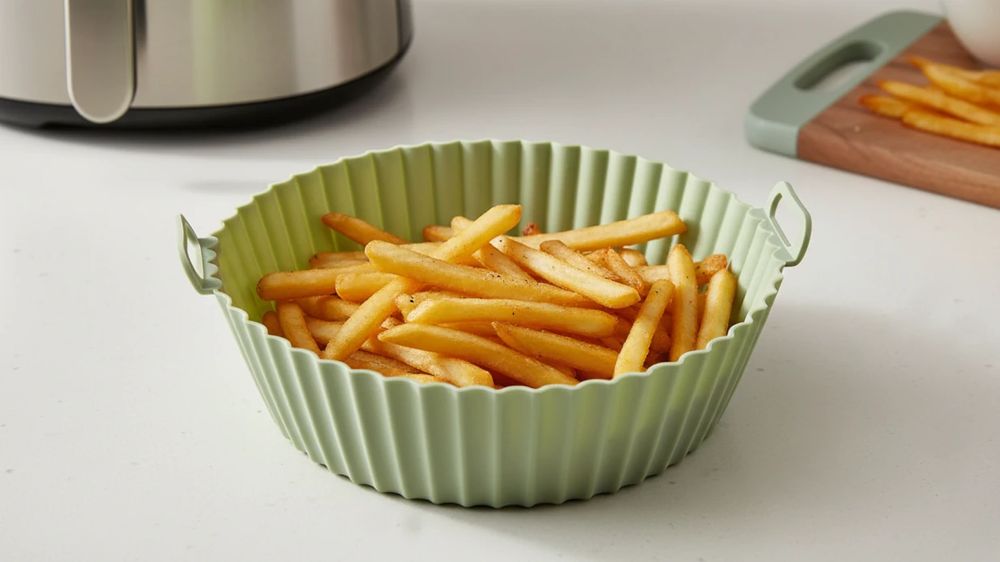 Silikonowy Wkład Do Air Fryer 23 Cm Kosz Do Frytkownicy Beztłuszczowej