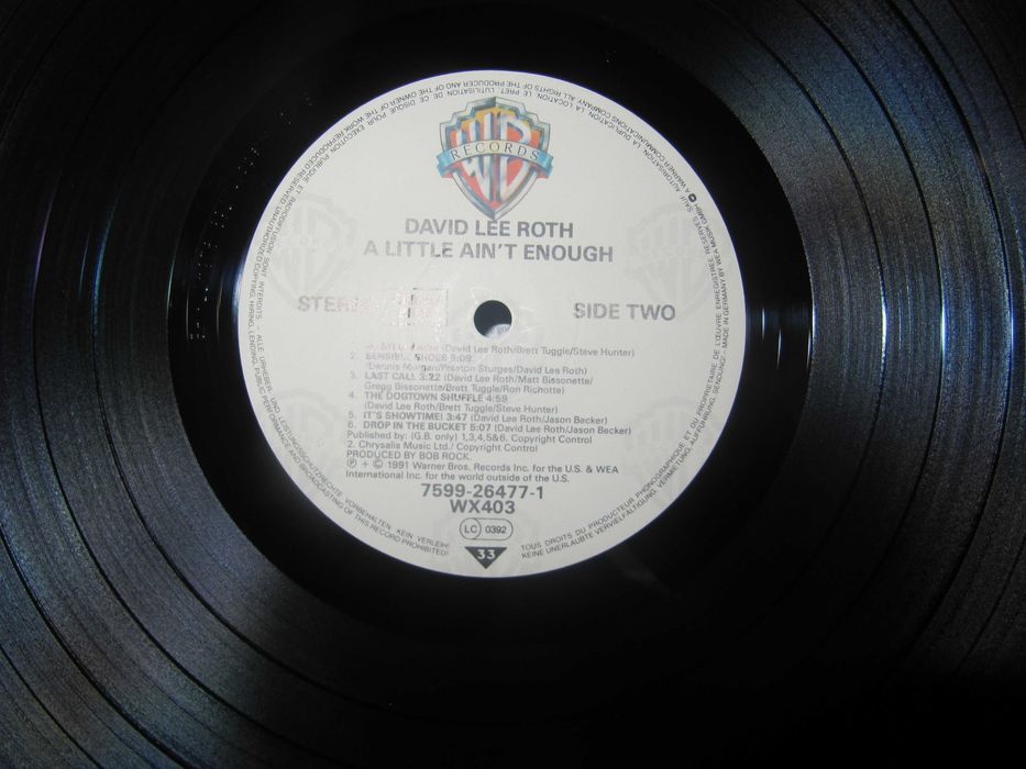 Платівка DAVID LEE ROTH -A Little Ain't Enough- 1991 *Оригінал (NM/NM)