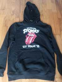 Bluza z kapturem czarna Rolling Stones tour M