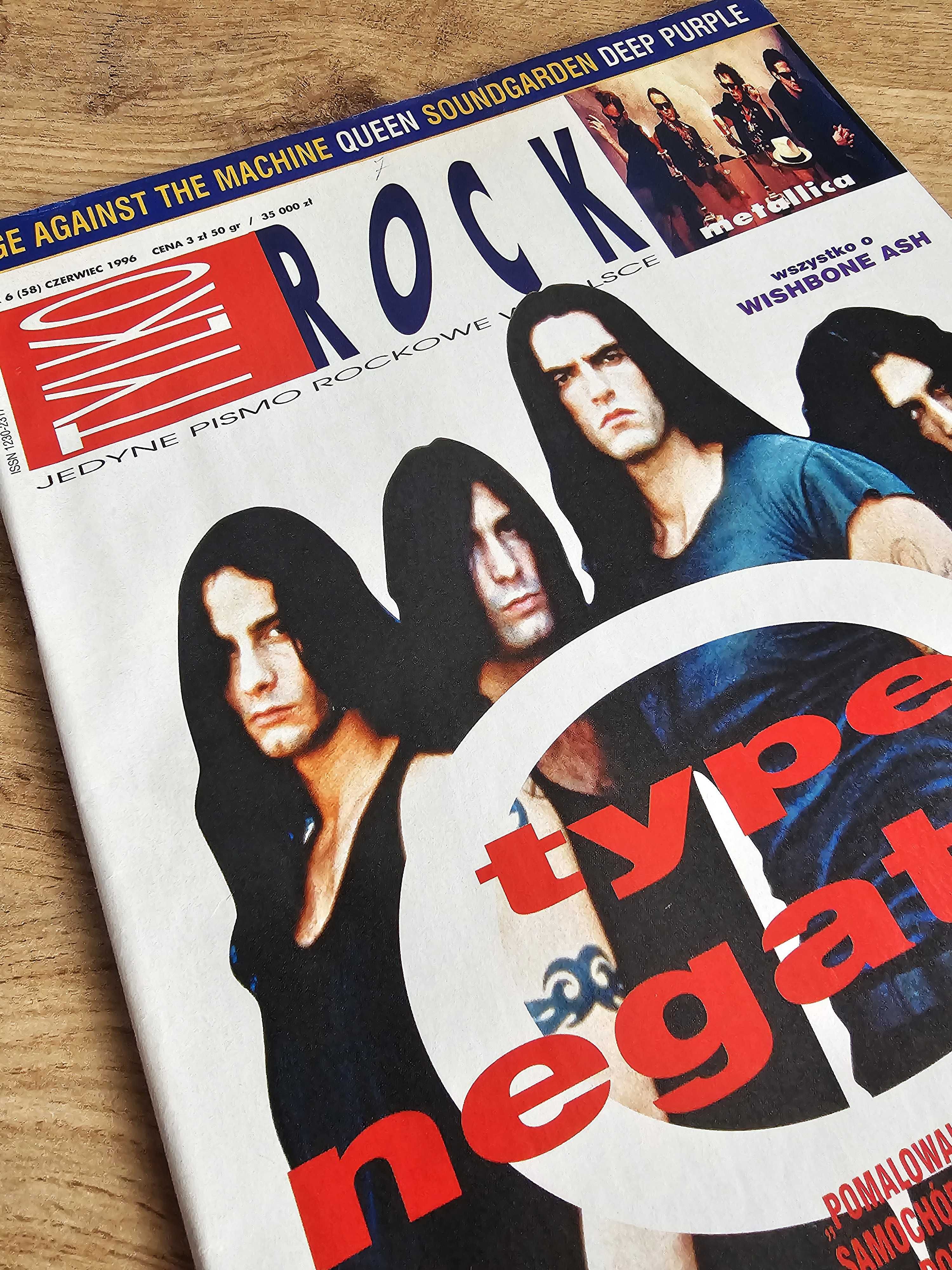 UNIKAT! Tylko Rock 6/1996 - Type O Negative, Wishbone Ash, Queen