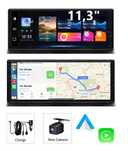 Rejestrator 11,3” 2-kamery Android Auto CarPlay nawigacja