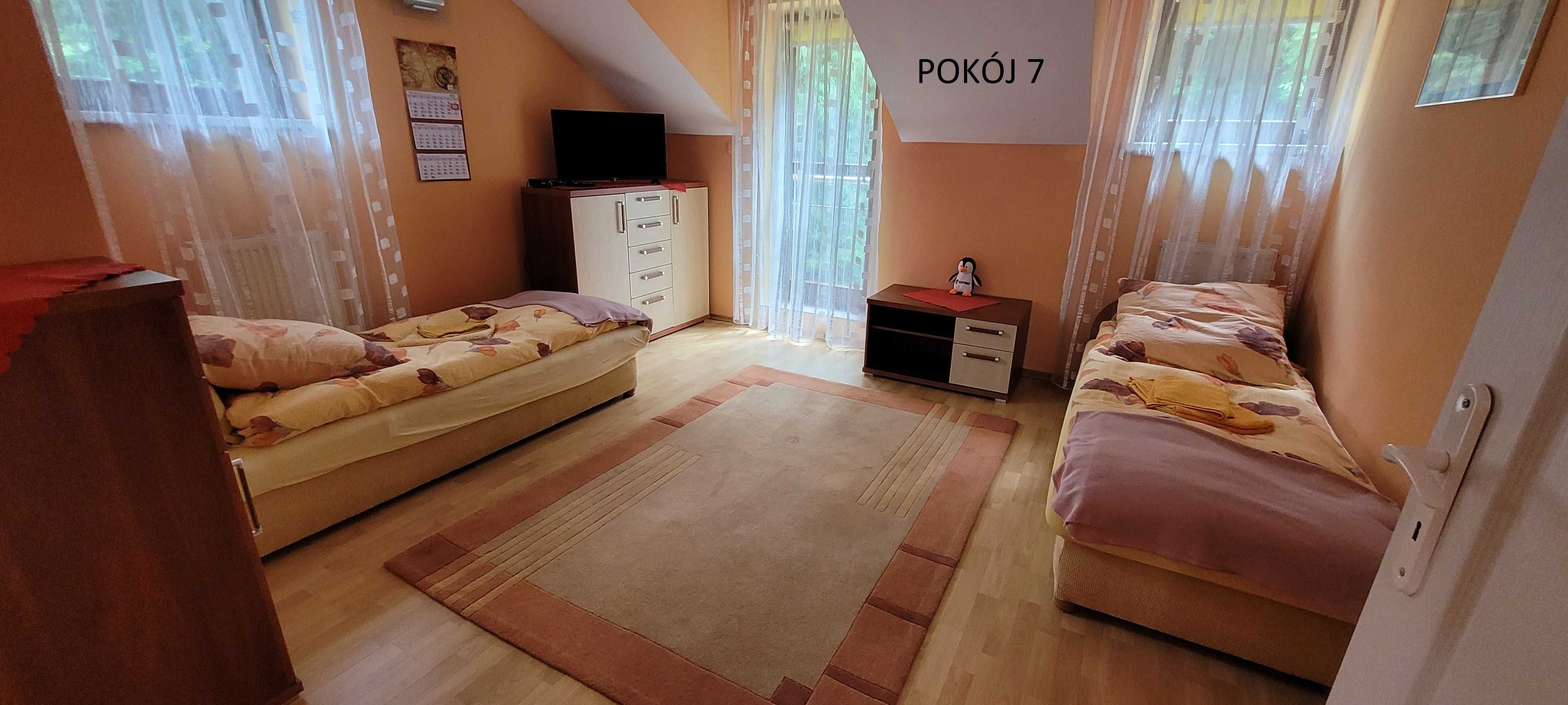 Apartamenty pokoje nocleg Krynica-Zdrój Pułaskiego 86 od 2 do 7 osób