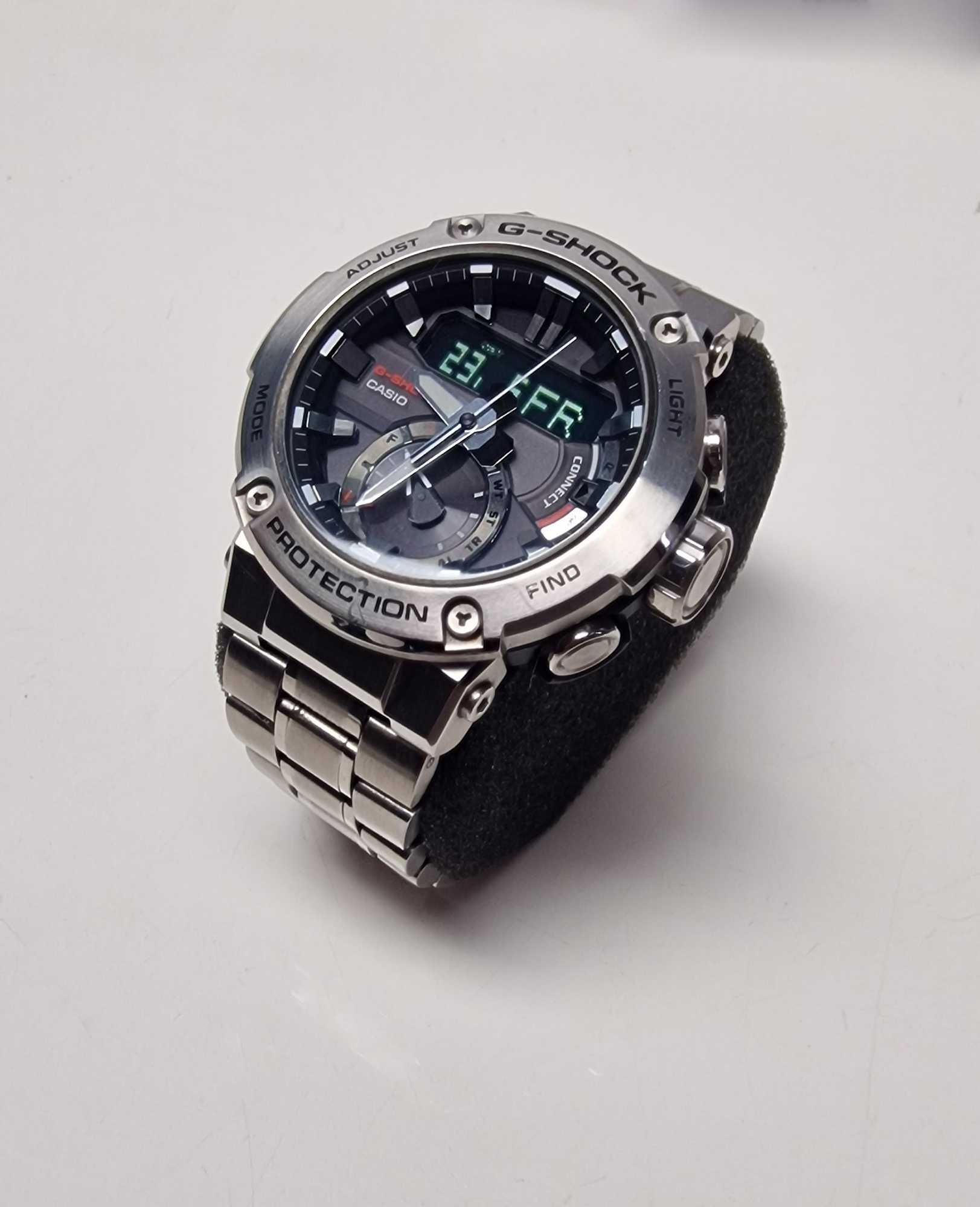 Elegancki zegarek sportowy CASIO G-SHOCK GST-B200-1AER bluetooth