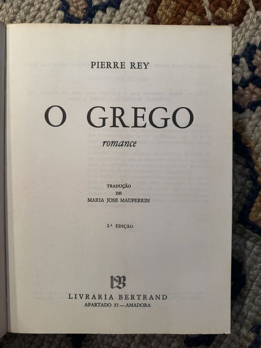Livro “O Grego” de Pierre Rey