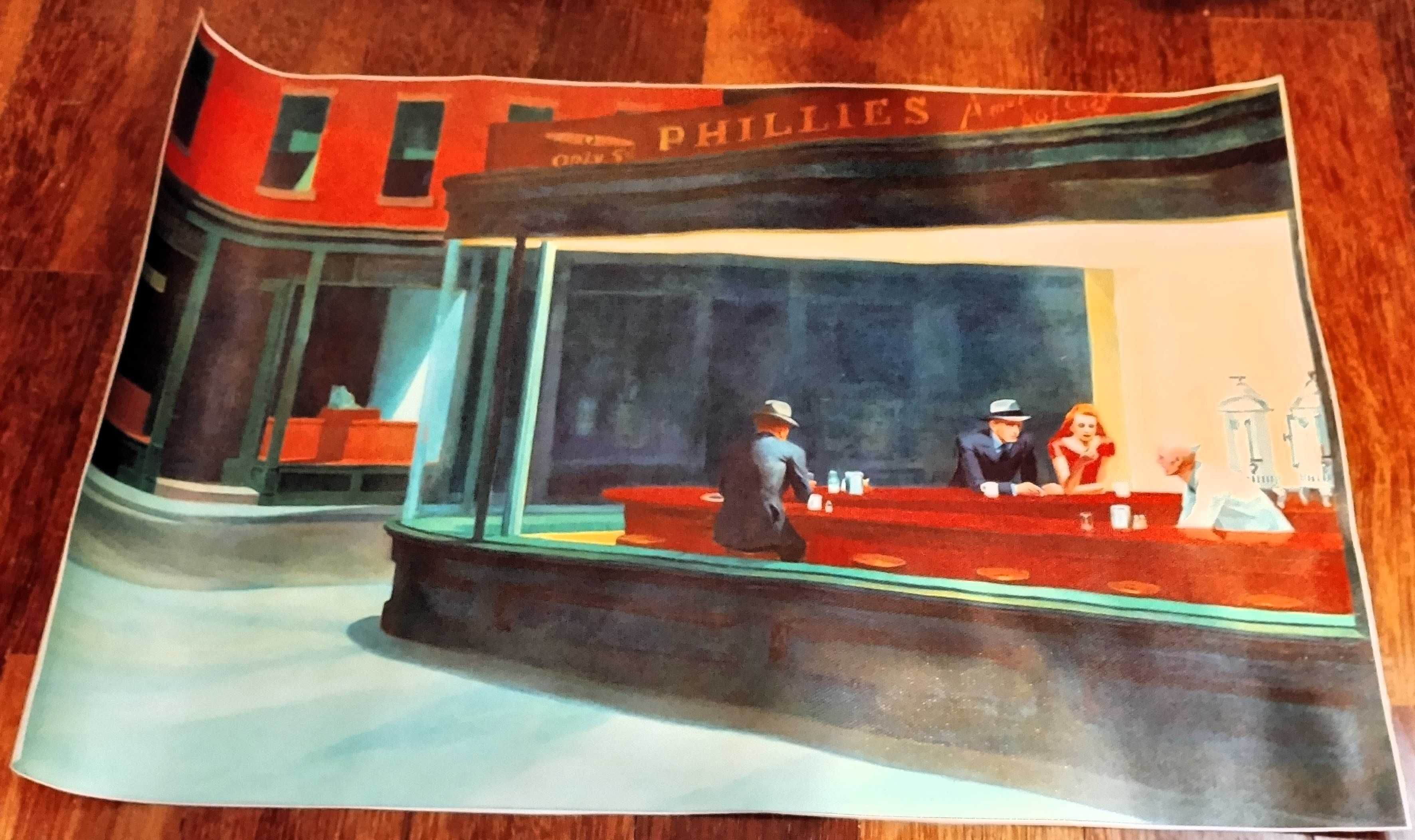 Tela Grande Nighthawks Edward Hopper 45X30cm