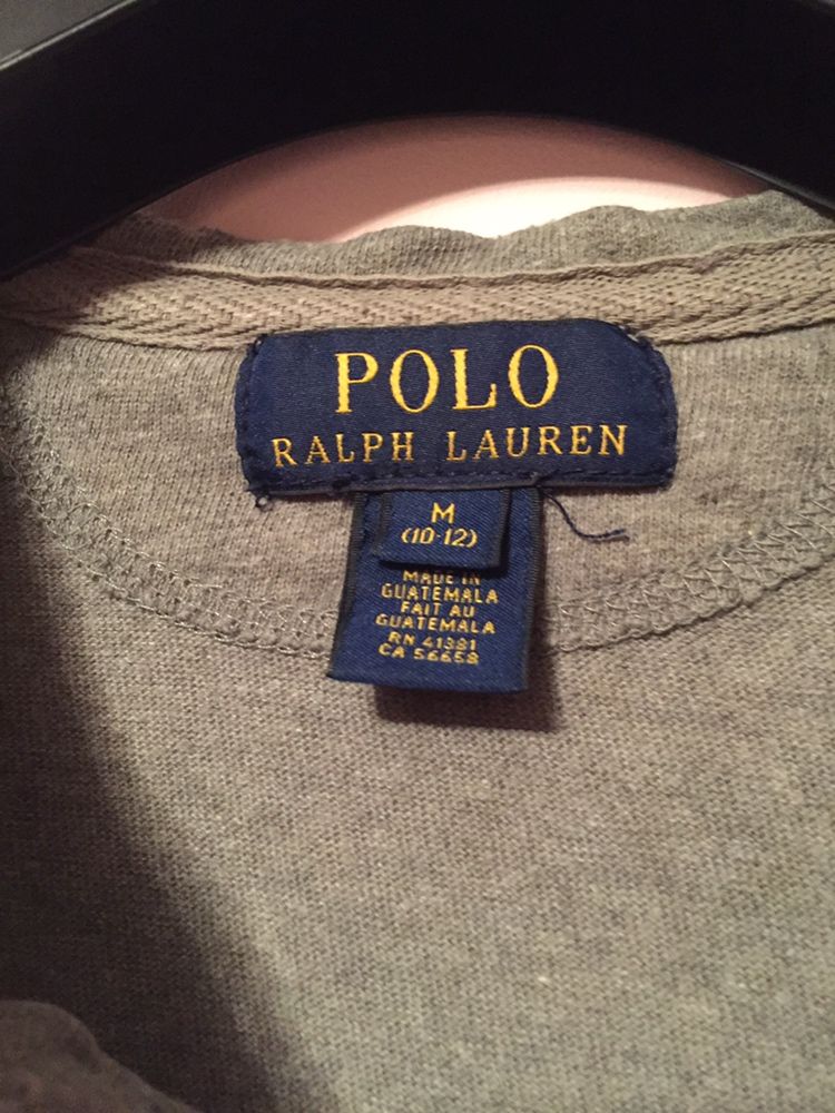 Bluzka Polo Ralph Lauren M 134 140 czarny szary