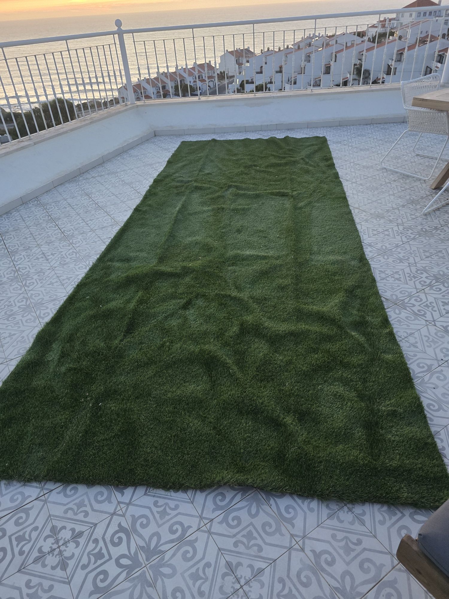 Tapete de relva artificial 5x1,5m