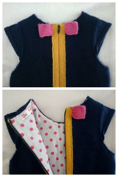 Vestido bebé menina DP...am 9 meses, 71 cm