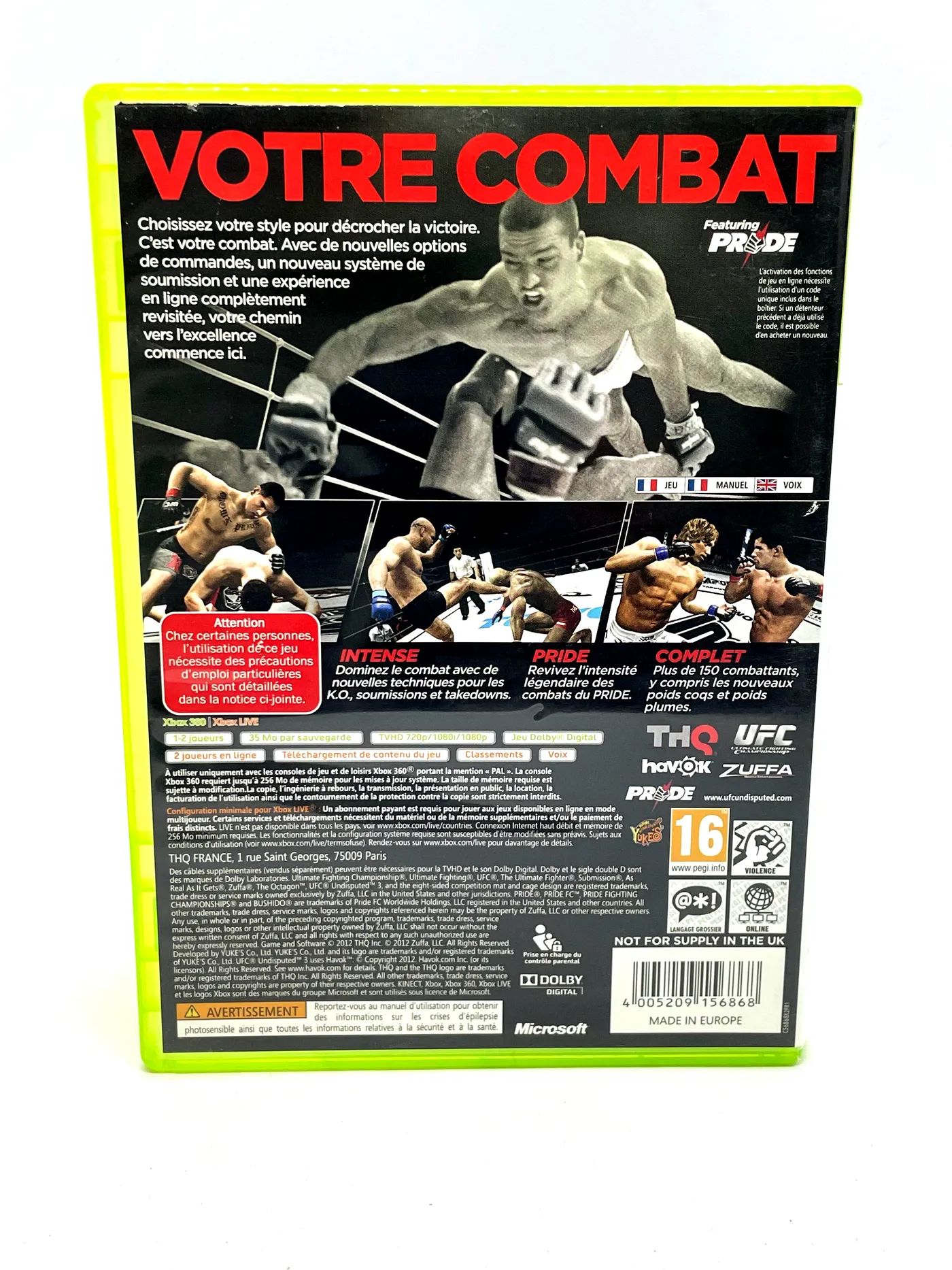 UFC Undisputed 3 Xbox 360 Po Angielsku