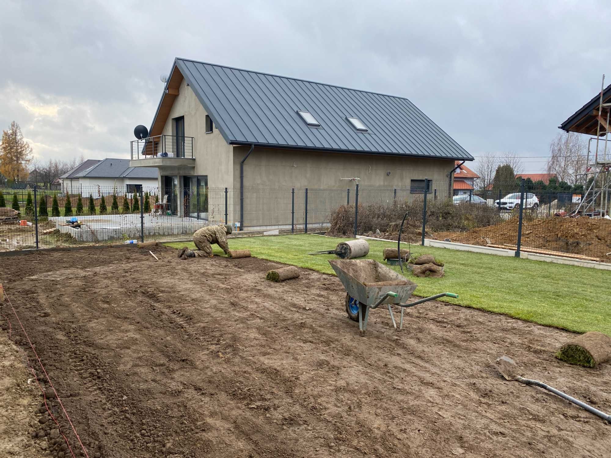 Glebogryzarka separacyjna  / przygotowanie terenu pod trawnik / Kraków