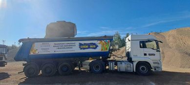 Uslugi Transportowe Transport kruszyw wanna 26t