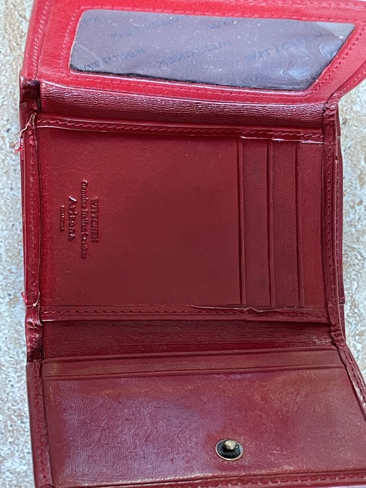Portfel wittchen Arizona damski czerwony logo