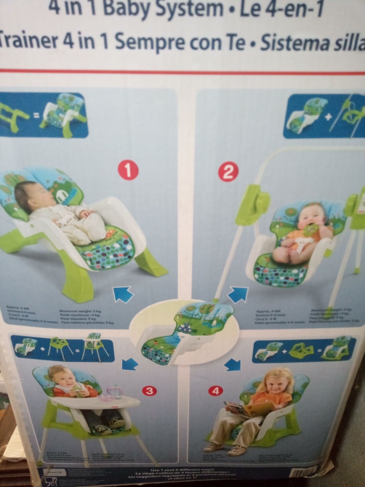 Cadeira bebe Fisher Price 4 em 1