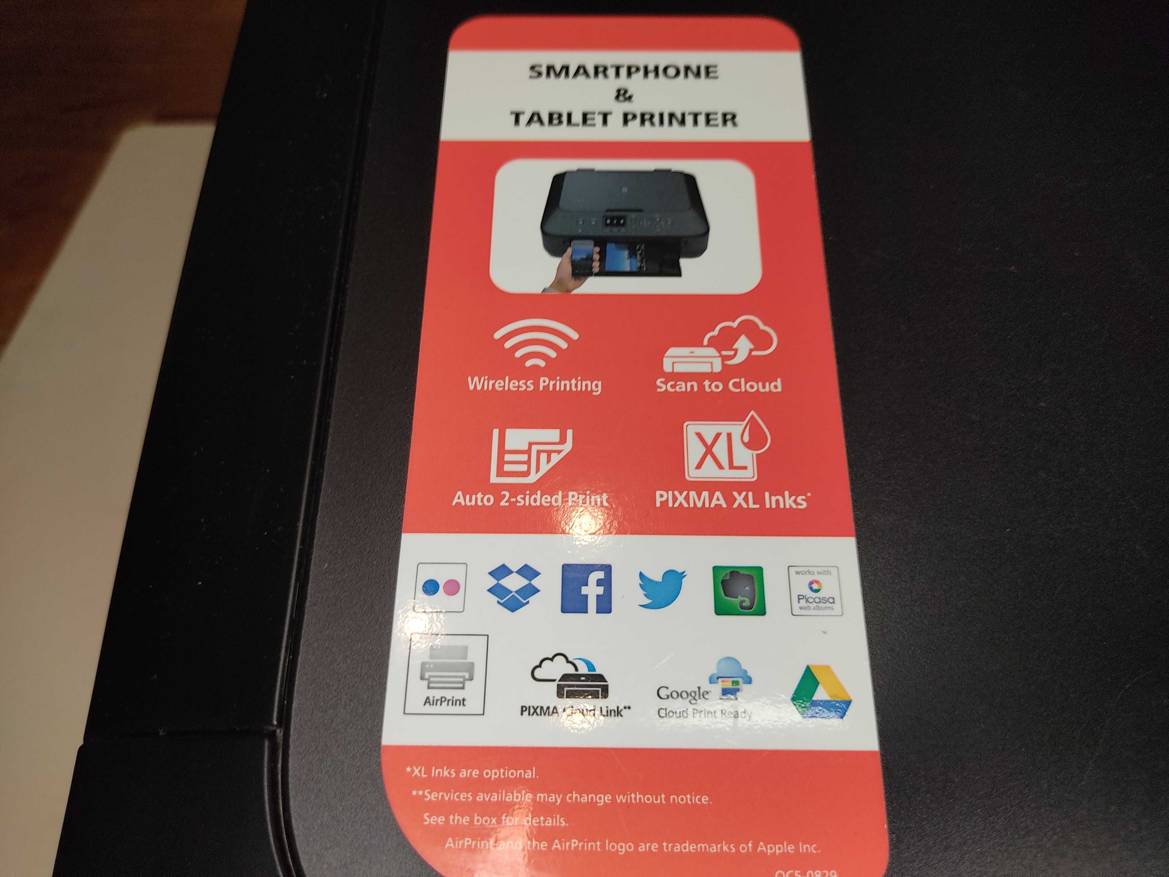 Принтер МФУ Canon PIXMA MG5640 Black with Wi-Fi + USB cable