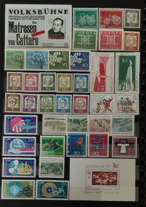 Klaser pełen czystych znaczków 1 plus gratis