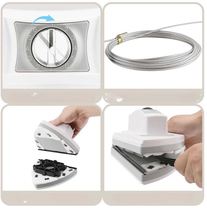 Magnetyczny Czyścik do Okien Myjka Regulowany 5-35mm Bezpieczny