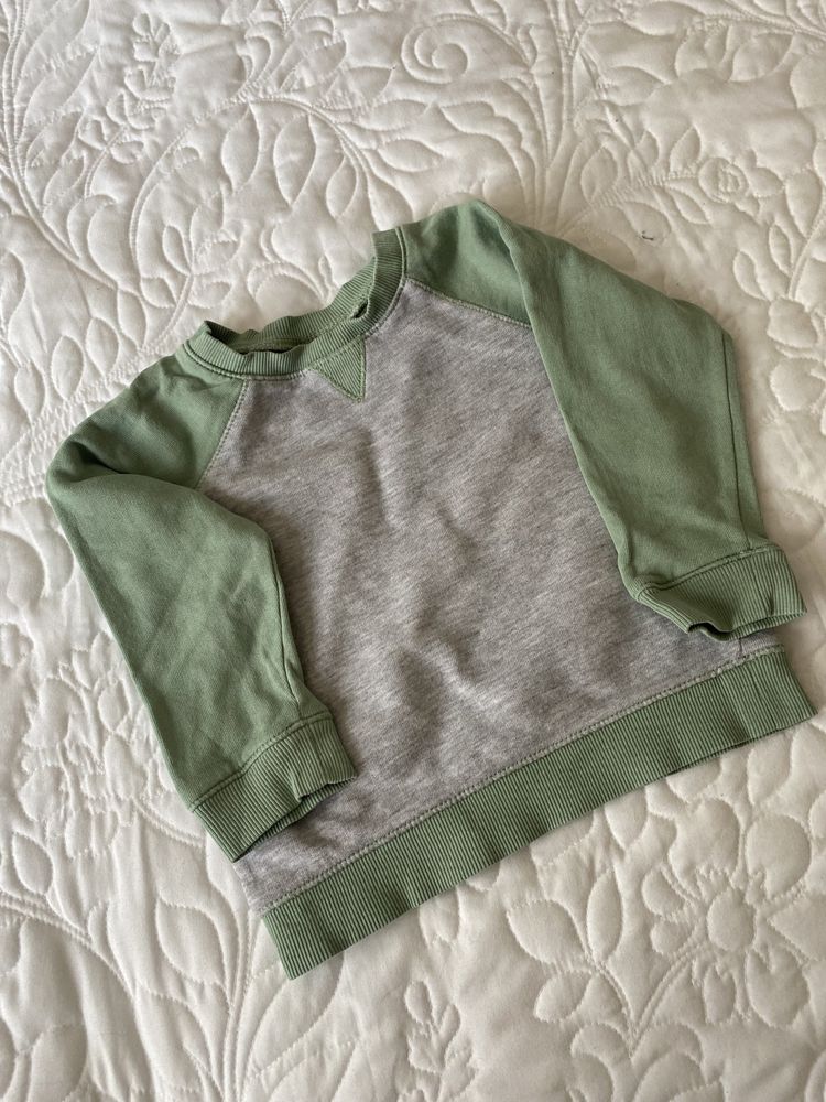 Bluza H&M 86 szaro zielona