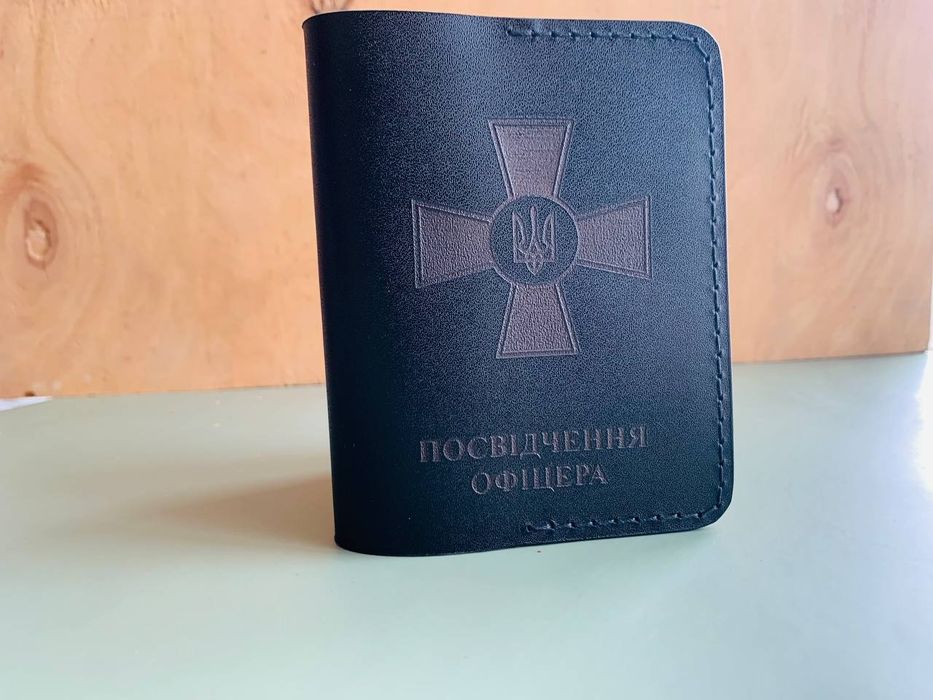Обложки кожаные на УБД, паспорт,военник и офицерскую книжку.