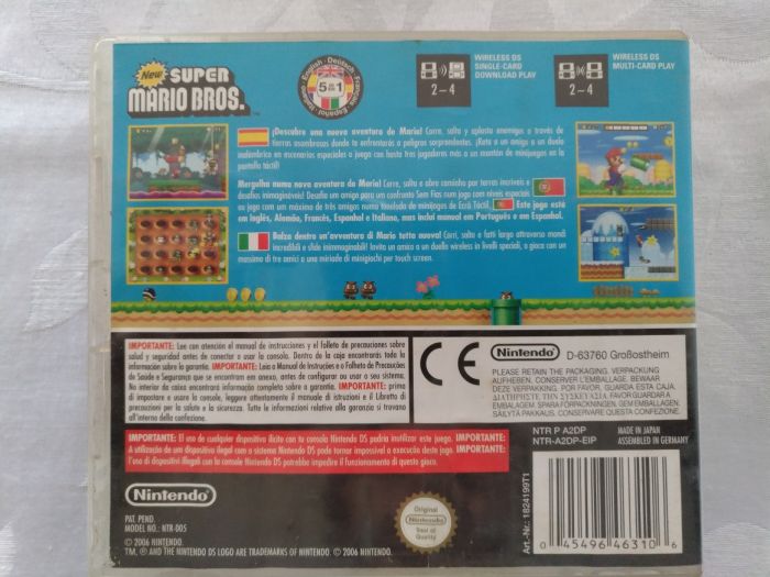 Jogo super mario nintendo ds