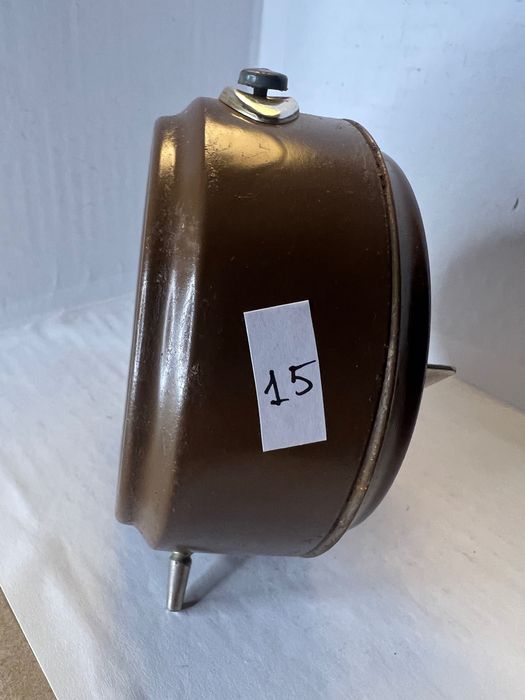 Часы будильник ОЧЗ, СССР, 60 е года. Корпус металл. # 15