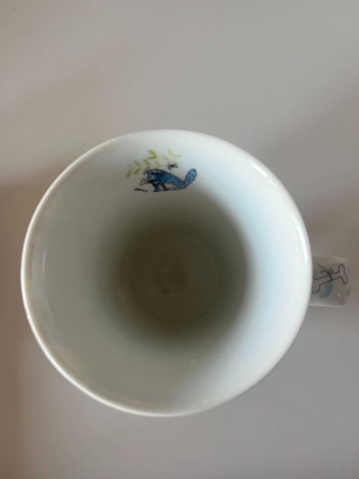 Piękny, ceramiczny kubek z psami