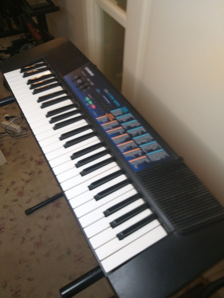 Keyboard Casio CTK-120 pianino cyfrowe czarne SET instrument