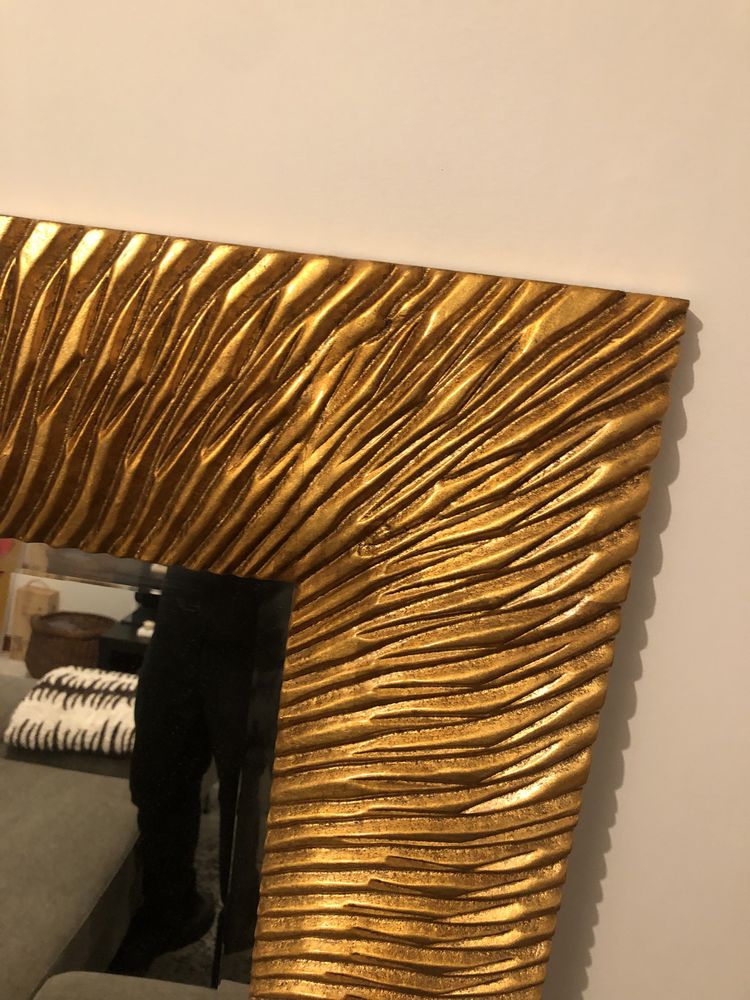 Espelho Dourado em madeira Novo
