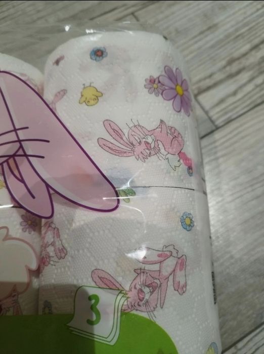 papier toaletowy z nadrukiem wielkanocnym * królik * zając * Wielkanoc