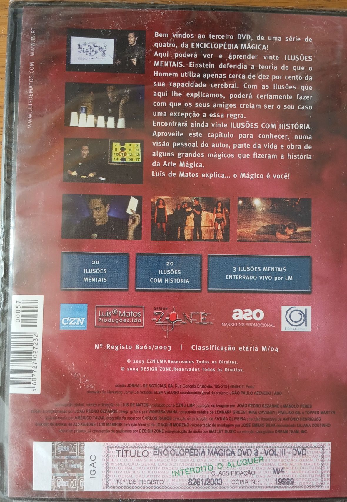 DVD Luís de Matos Enciclopédia Mágica 3 [EMBALADO]